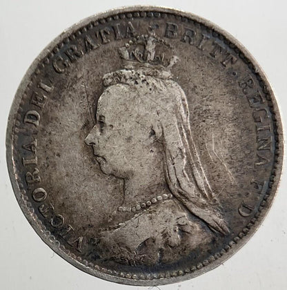 1887 Victoria Threepence Silver Coin | Fine Collectable Grade | a5357