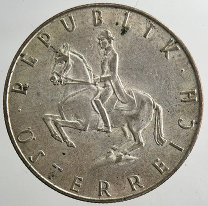 1961 Austria 5 Schilling Shilling Silver Coin | Very High Grade | a5498