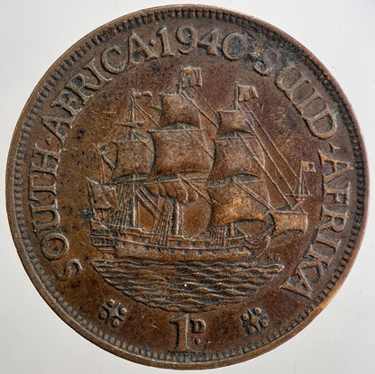 1940 South Africa One Penny Coin | Fine Collectable Grade | a5062