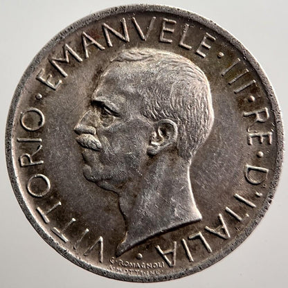 1927-R Italy 5 Lira Silver Coin | Very High Grade | a1667