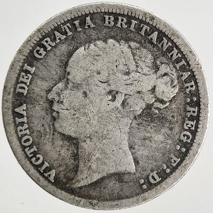 1883 Victoria Sixpence Silver Coin | Fine Collectable Grade | a6809