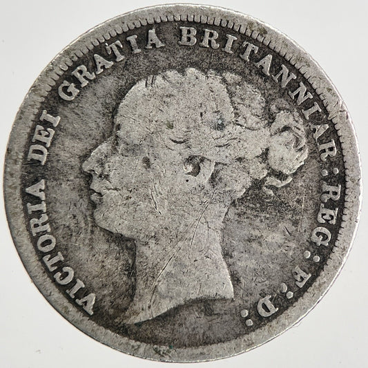 1883 Victoria Sixpence Silver Coin | Fine Collectable Grade | a6809