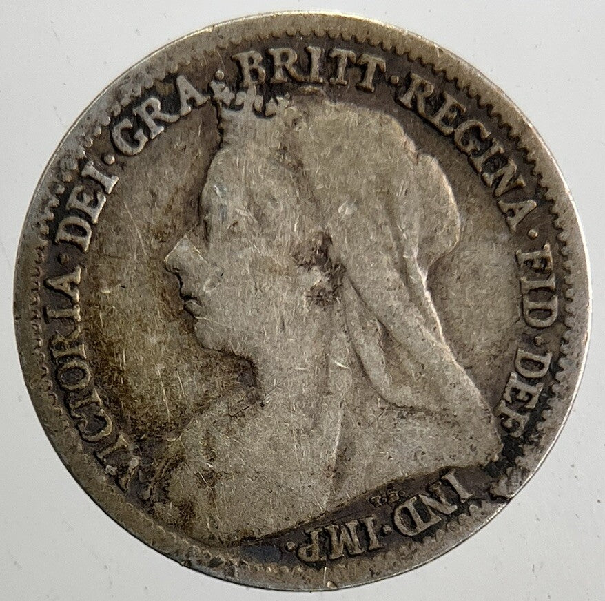 1901 Victoria Threepence Silver Coin | Collectable Grade | a5336