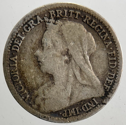 1901 Victoria Threepence Silver Coin | Collectable Grade | a5336