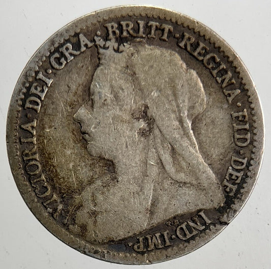 1901 Victoria Threepence Silver Coin | Collectable Grade | a5336