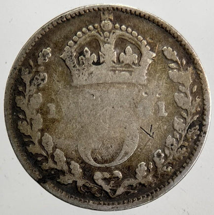 1901 Victoria Threepence Silver Coin | Collectable Grade | a5336