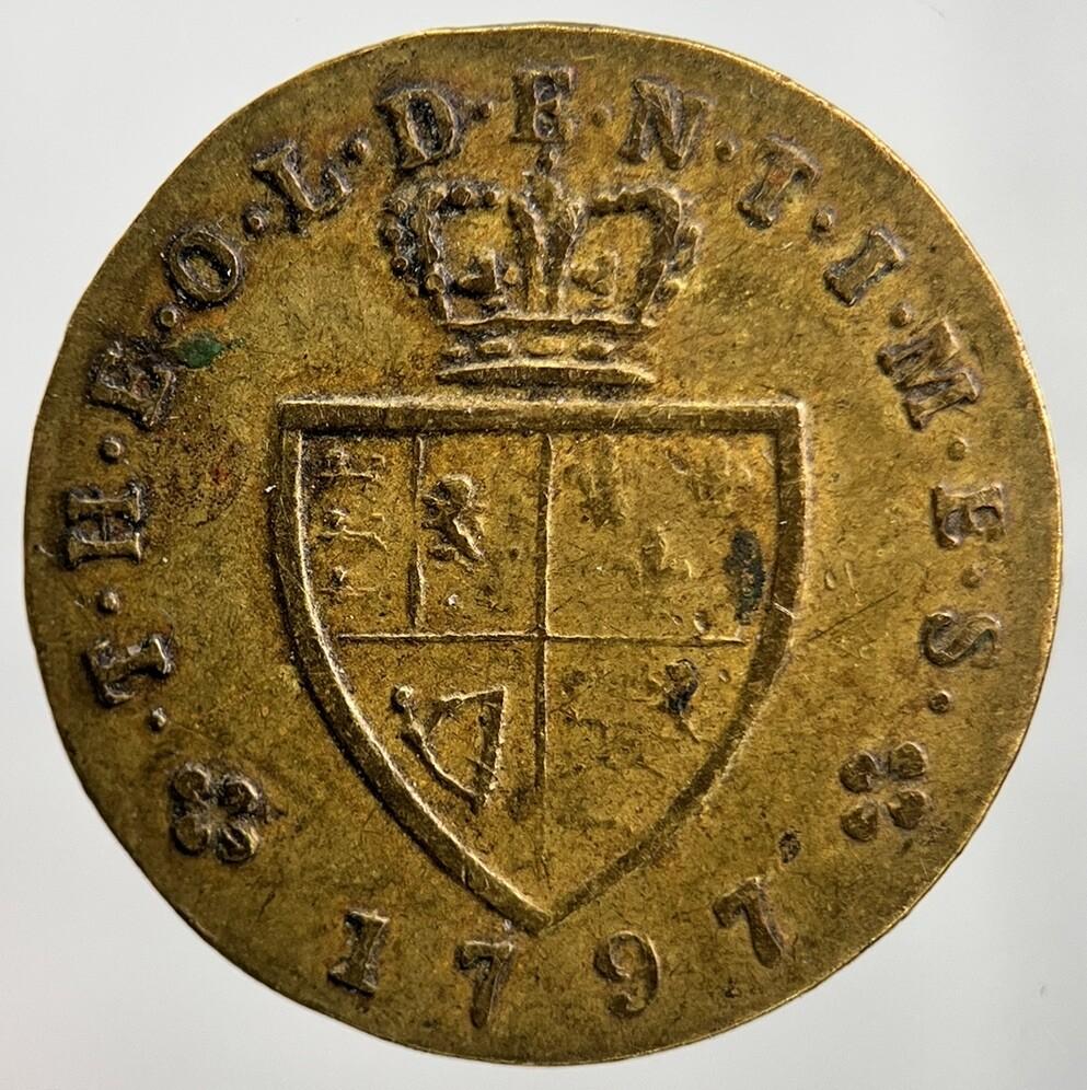 1797 George III 3rd Coin Gaming Token | Collectable Grade | a2236