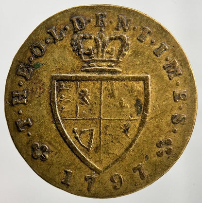 1797 George III 3rd Coin Gaming Token | Collectable Grade | a2236