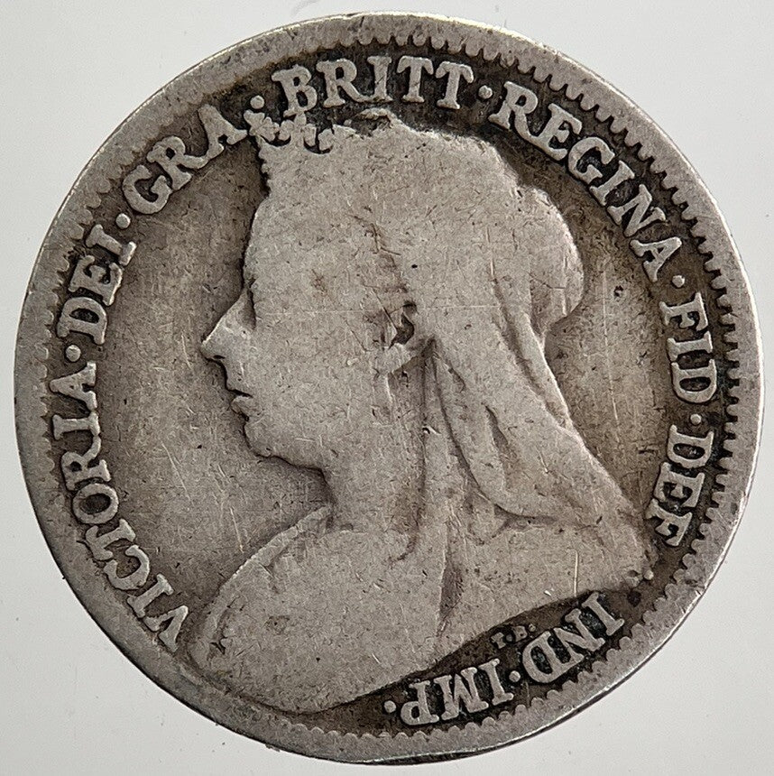 1901 Victoria Threepence Silver Coin | Collectable Grade | a5077