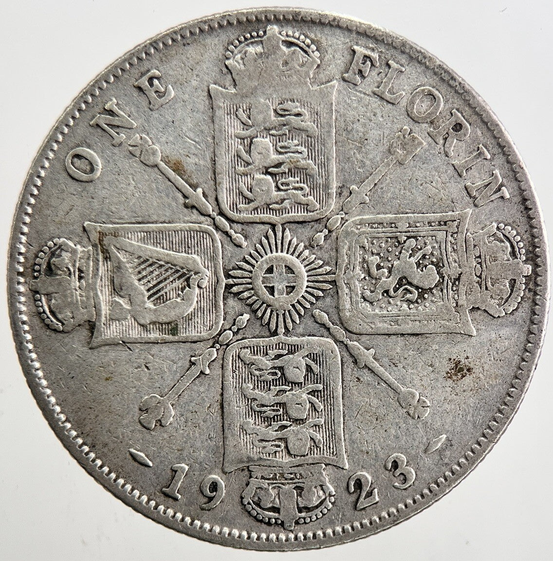 1923 George V Florin British Silver Coin | Collectable Grade | a5399