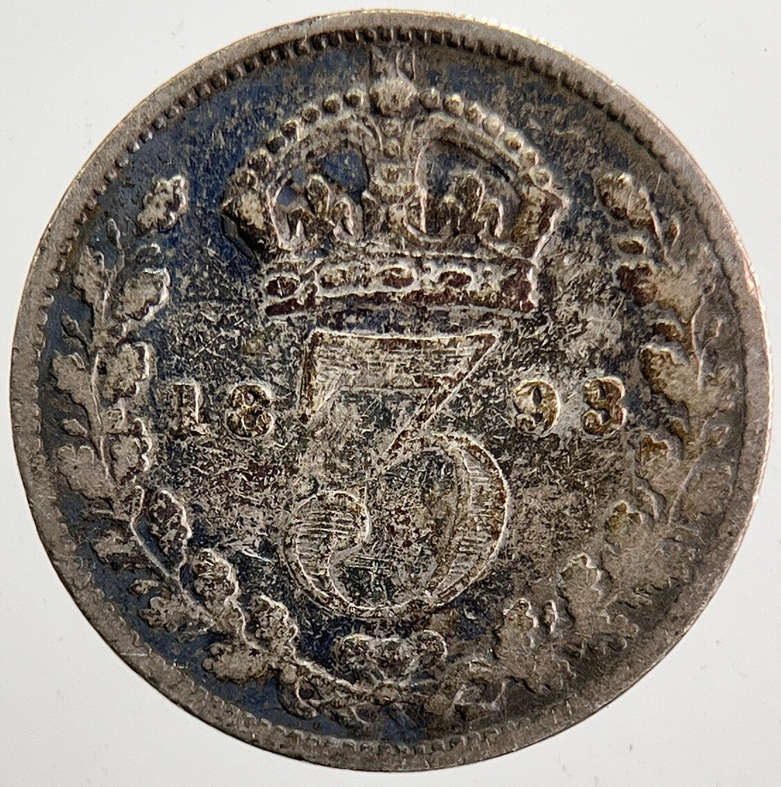 1893 Victoria Threepence Silver Coin | Collectable Grade | a5331