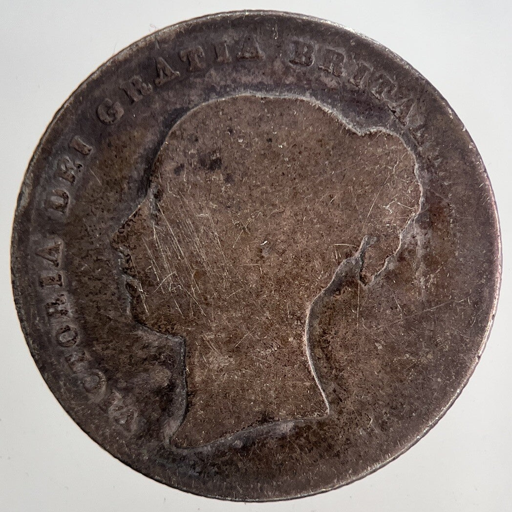 1858 Victoria Shilling Silver Coin | Collectable Grade | a6838