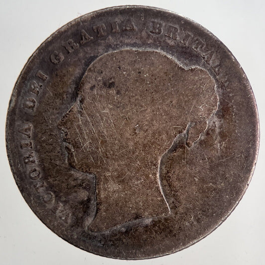 1858 Victoria Shilling Silver Coin | Collectable Grade | a6838