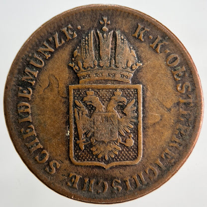 1816 Austria 1 One Ein Kreuzer Coin | Fine Collectable Grade | a1834