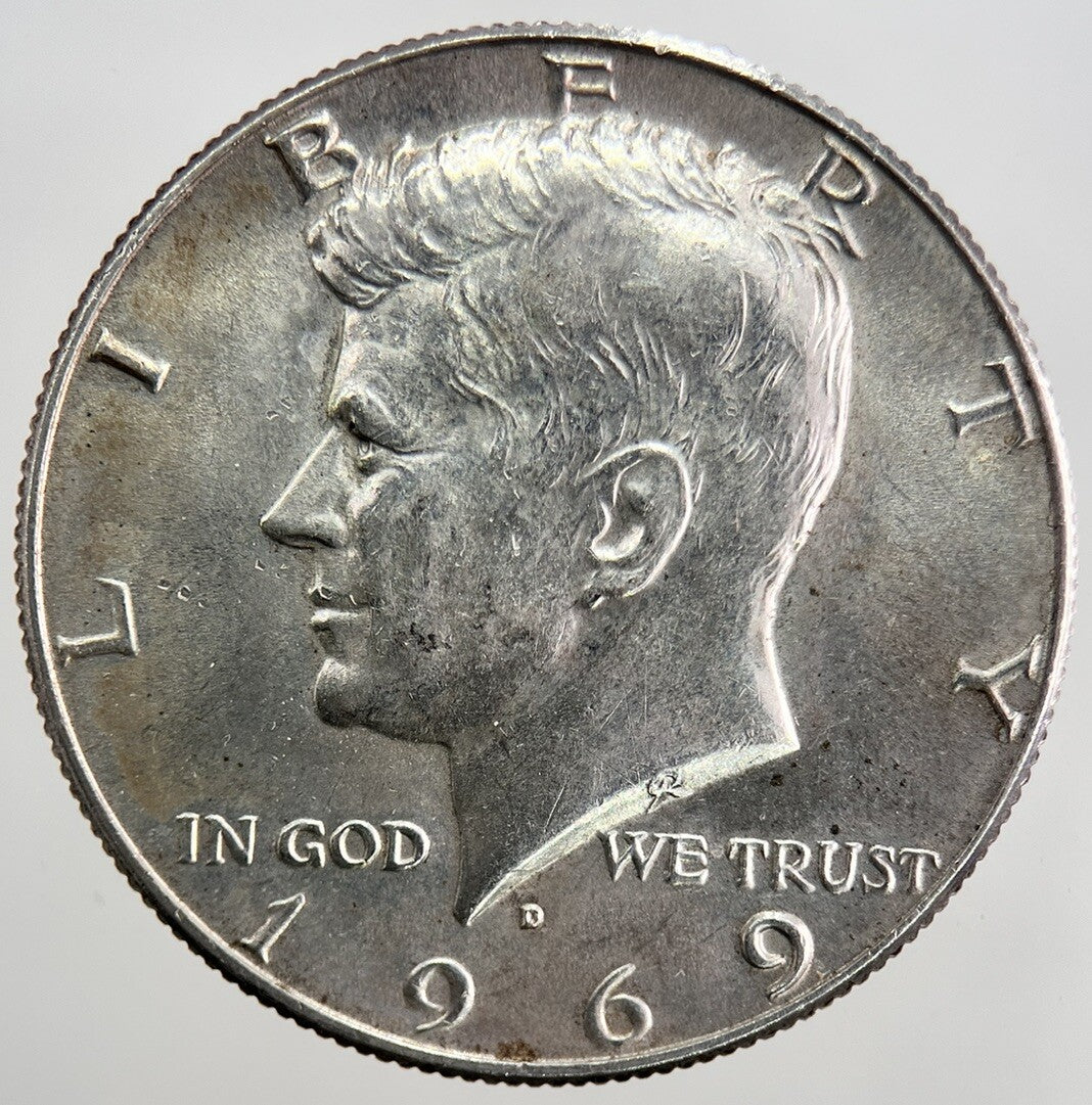 1969 US Kennedy Half Dollar Silver Coin | Fine Collectable Grade | a5325
