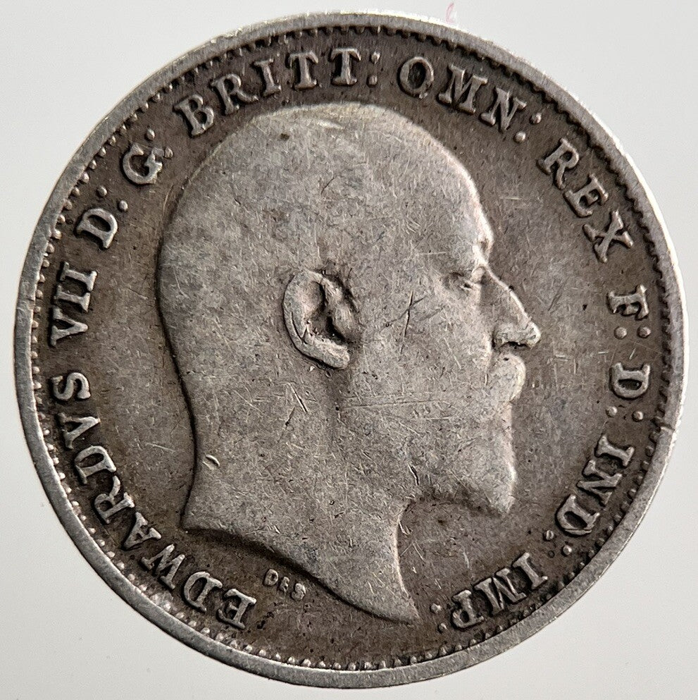 1902 Edward VII Threepence Silver Coin | Collectable Grade | a2055