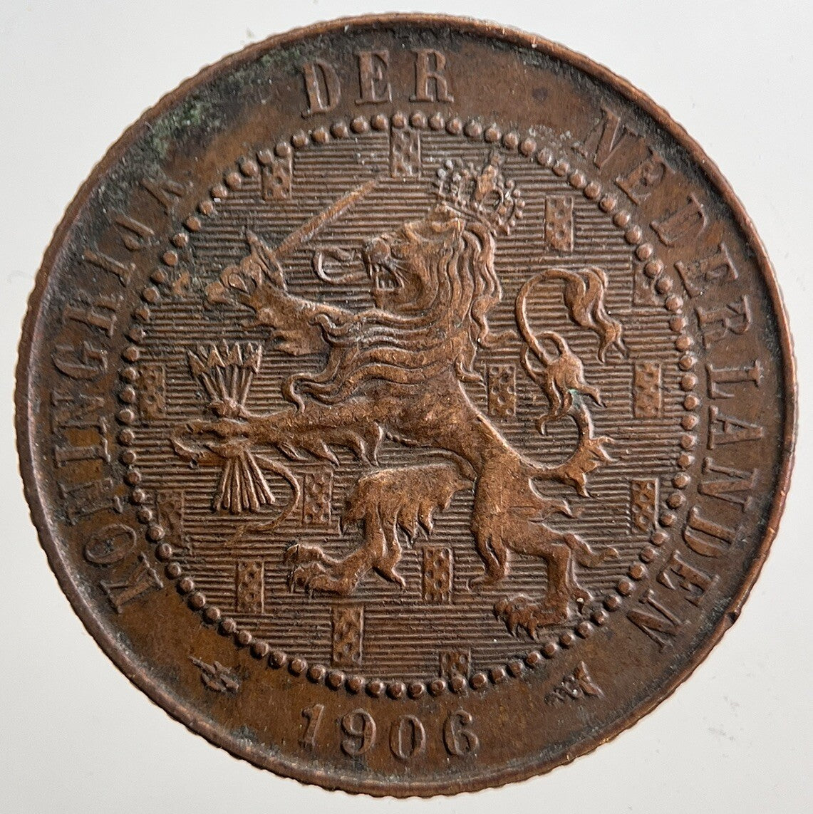 1906 Netherlands 2 1/2 Cent Coin | Fine Collectable Grade | a5377