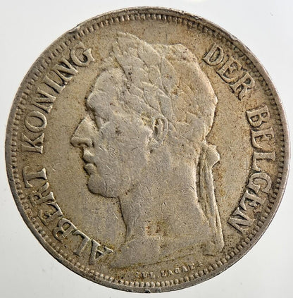 1928 Belgium Congo 1 Franc Coin | Fine Collectable Grade | a5396