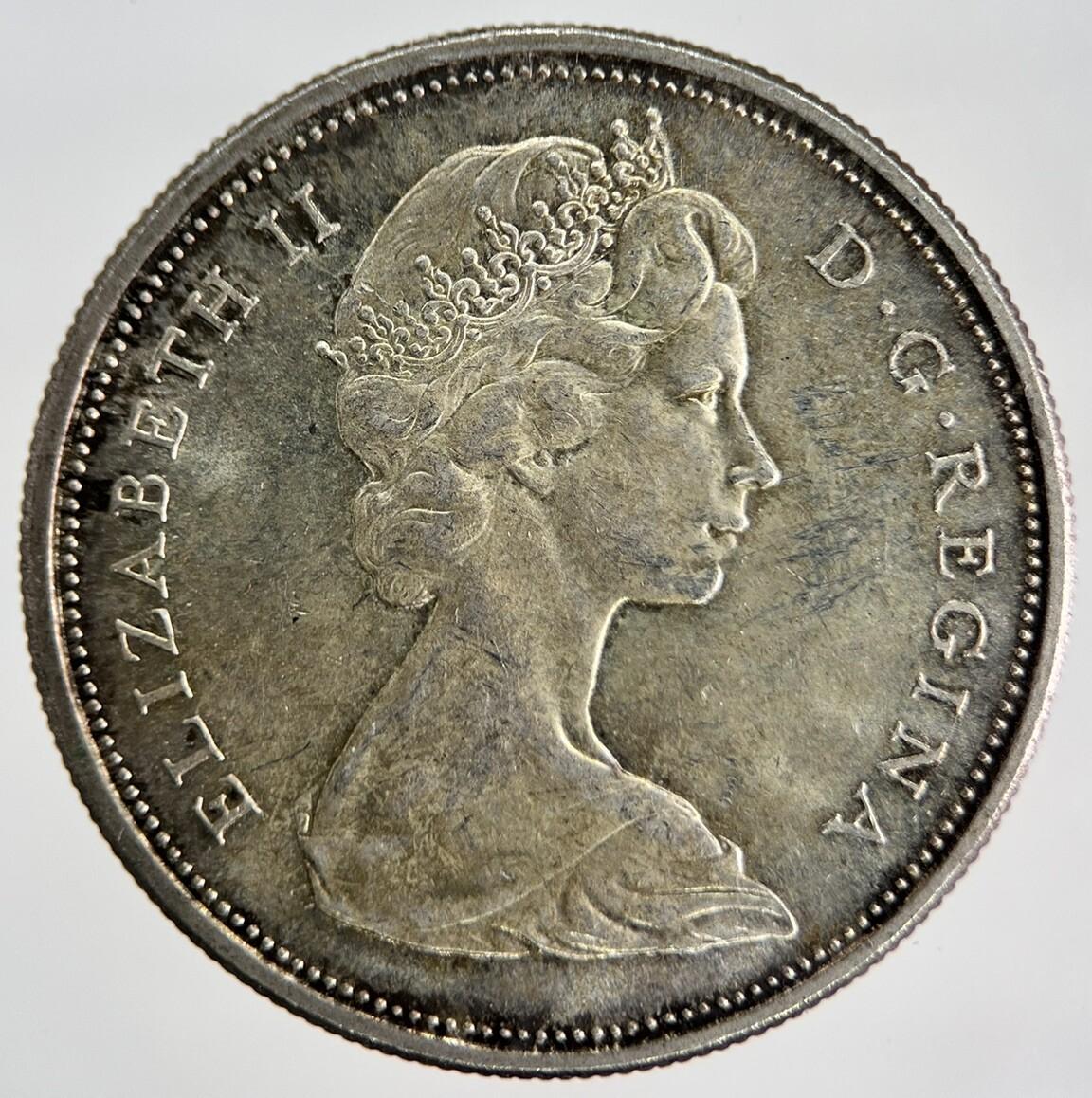 1966 Canadian 50 Cents Silver Coin | Very High Grade | a1883