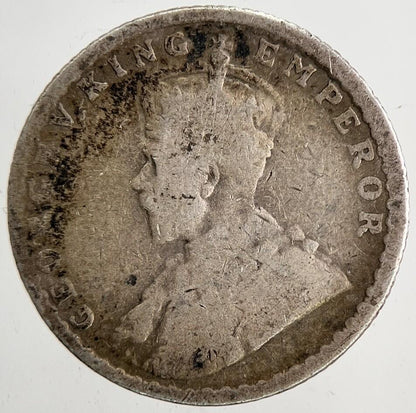 1912 India 1/4 Quarter Rupee Silver Coin | Collectable Grade | a6452