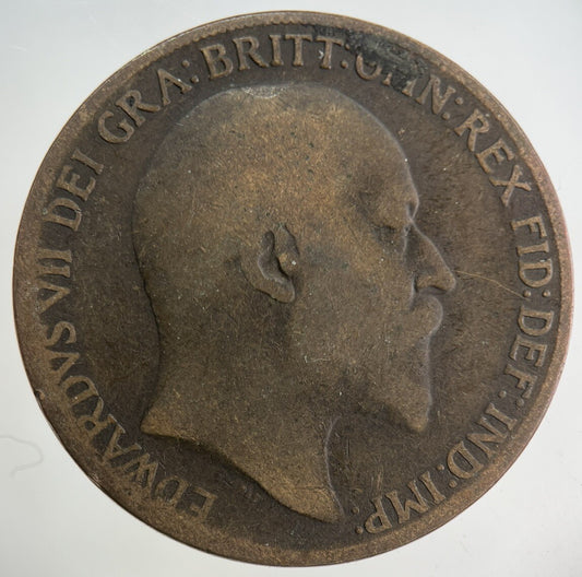 1910 Edward VII One Penny Coin | Collectable Grade