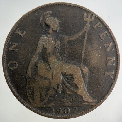 1902 Edward VII One Penny Coin | Collectable Grade