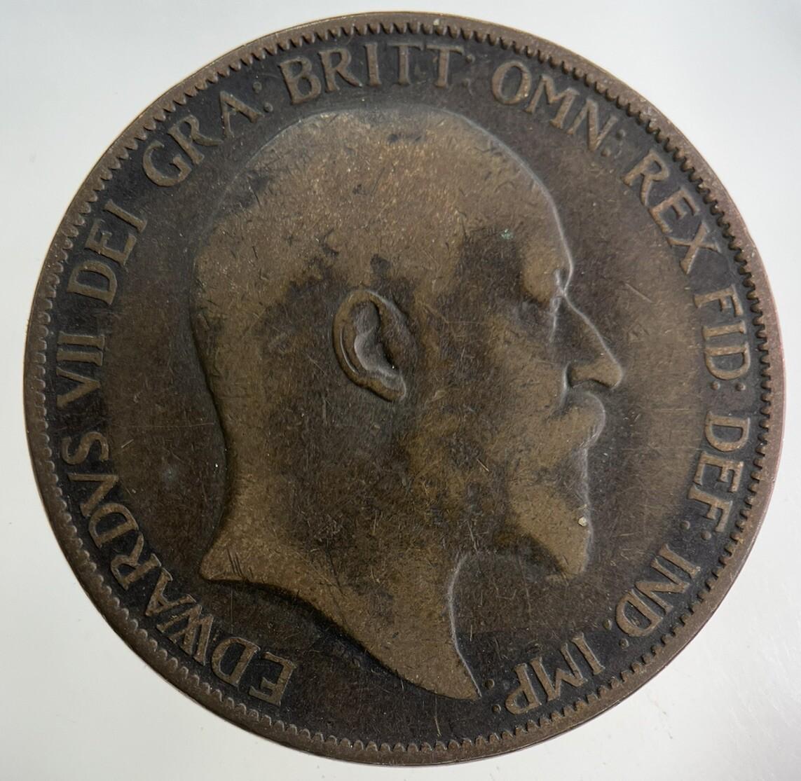 1902 Edward VII One Penny Coin | Collectable Grade