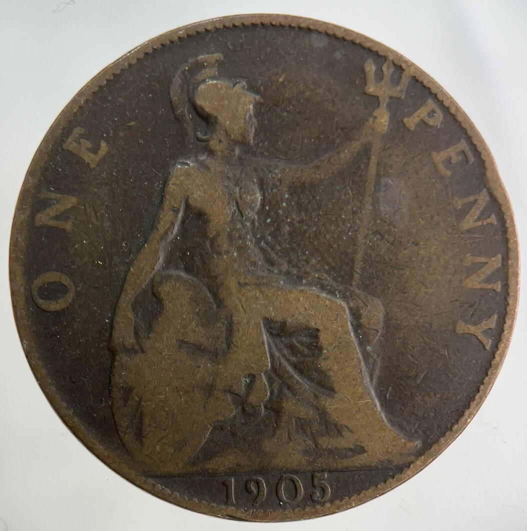 1905 Edward VII One Penny Coin | Collectable Grade