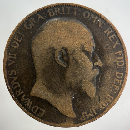 1907 Edward VII One Penny Coin | Collectable Grade