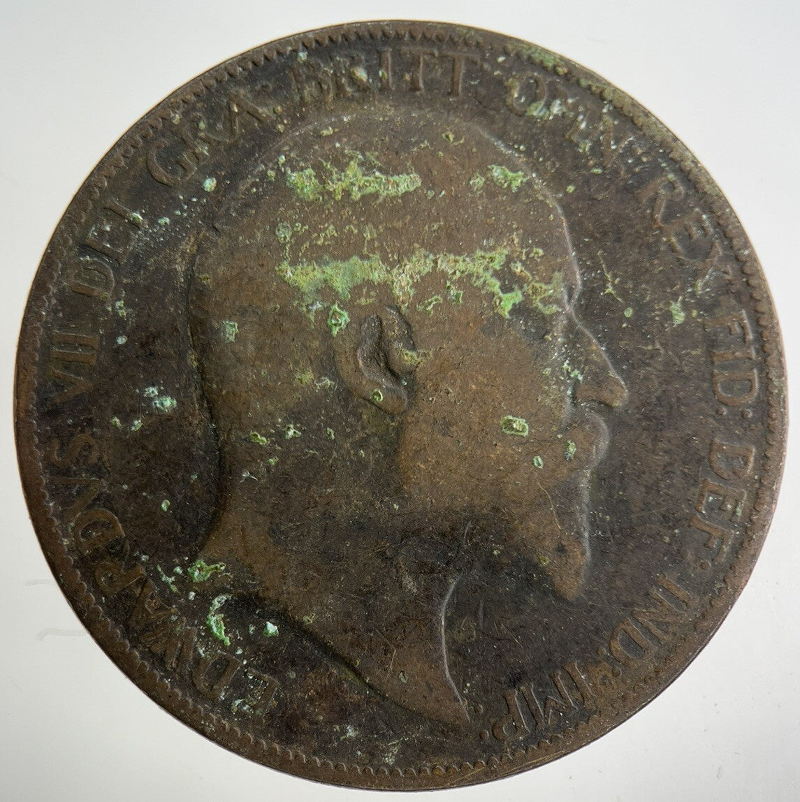 1906 Edward VII One Penny Coin | Collectable Grade