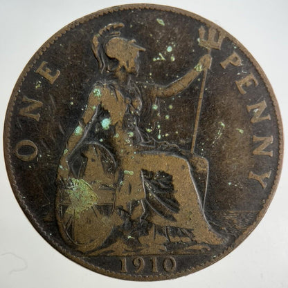 1910 Edward VII One Penny Coin | Collectable Grade