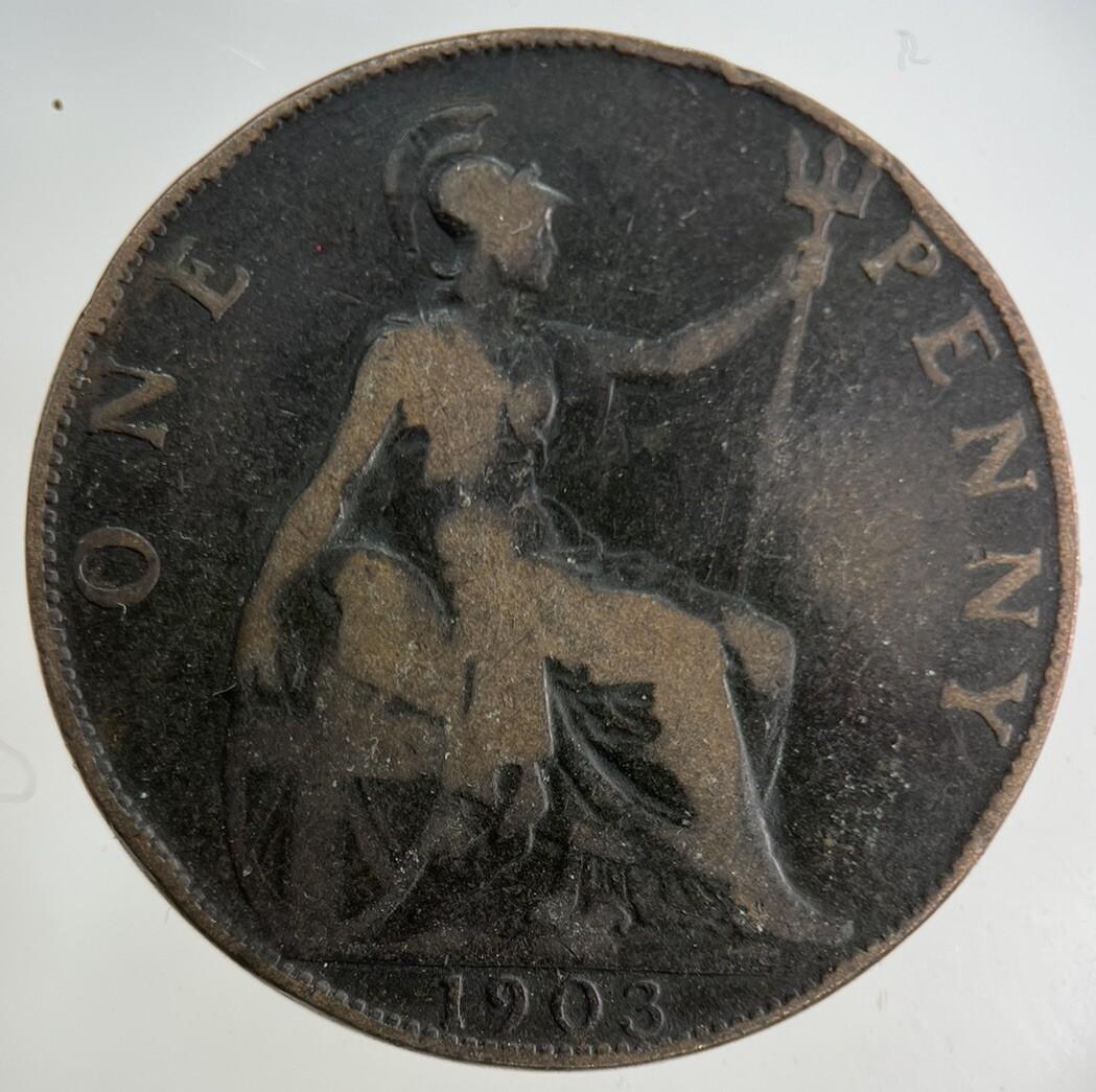 1903 Edward VII One Penny Coin | Collectable Grade