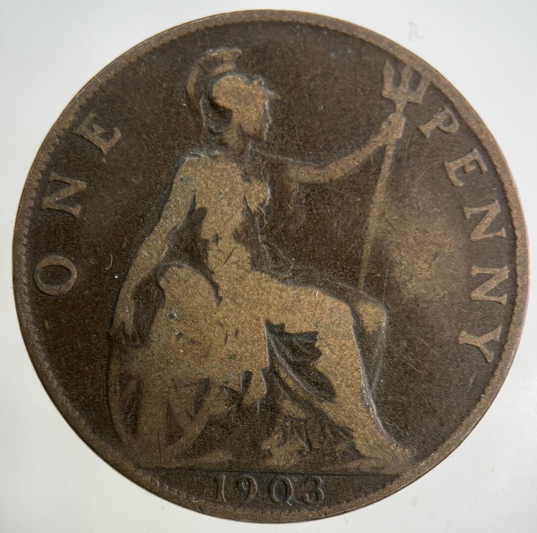 1903 Edward VII One Penny Coin | Collectable Grade