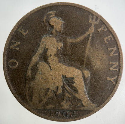 1903 Edward VII One Penny Coin | Collectable Grade