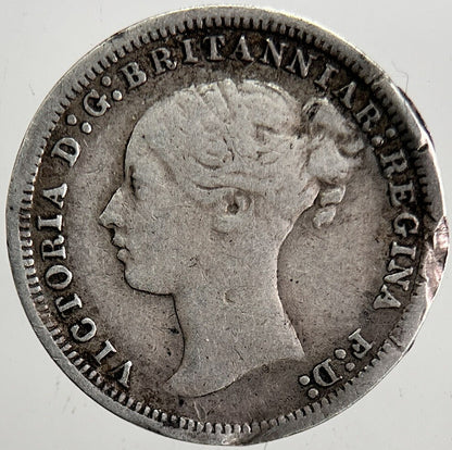 1873 Victoria Threepence Silver Coin | Collectable Grade | a5330