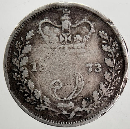 1873 Victoria Threepence Silver Coin | Collectable Grade | a5330