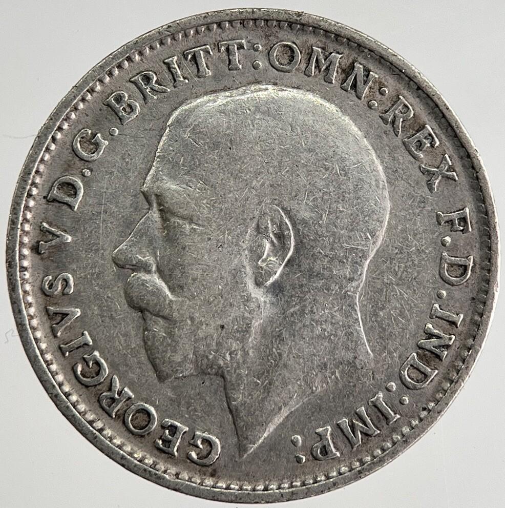 1918 George V Threepence Silver Coin | Fine Collectable Grade | a8448