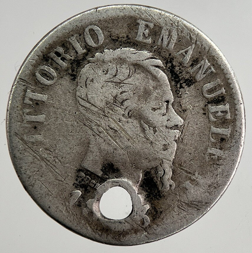 1866 Italy 50 Centesimi Silver Coin | Collectable Grade | a8371