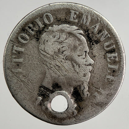 1866 Italy 50 Centesimi Silver Coin | Collectable Grade | a8371