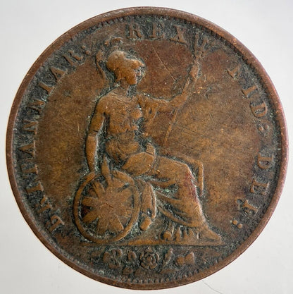 1834 William IV Half-Penny Coin | Fine Collectable Grade | a6803
