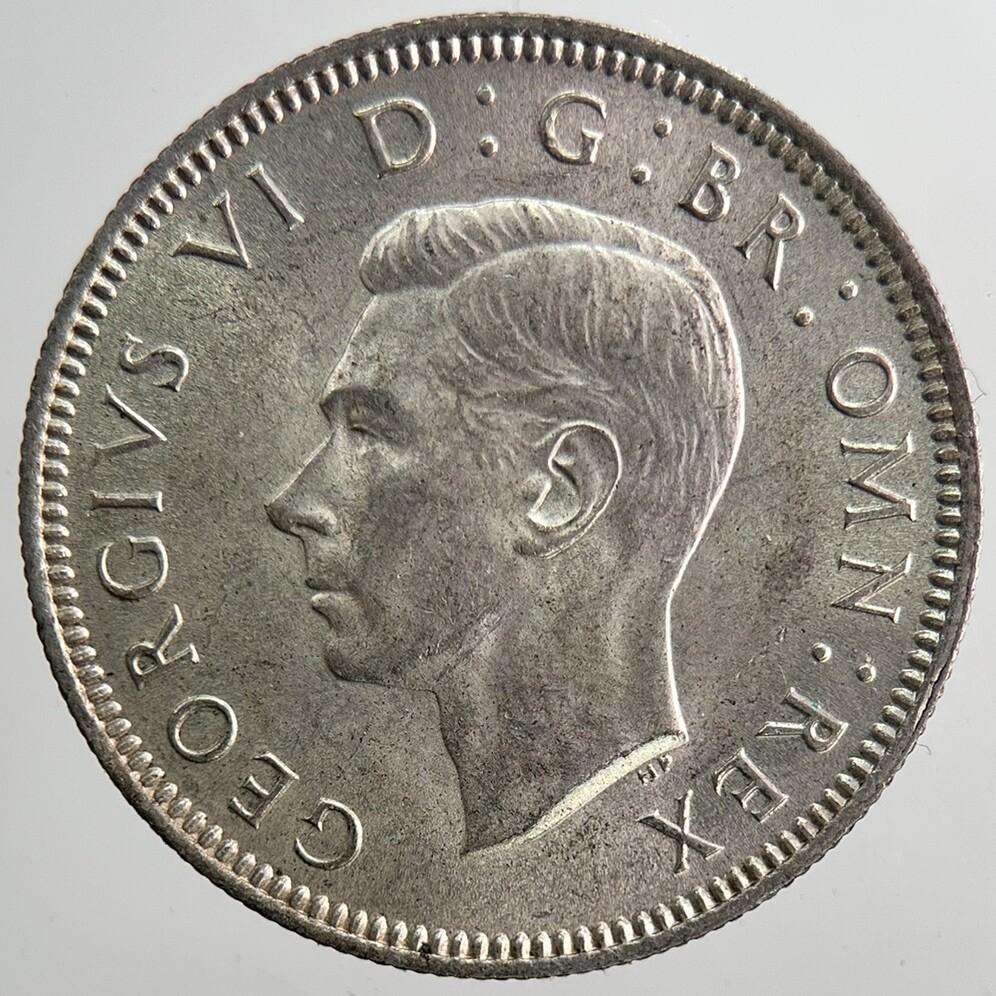 1946 George VI British Shilling Silver Coin | Very Fine Grade | a6411