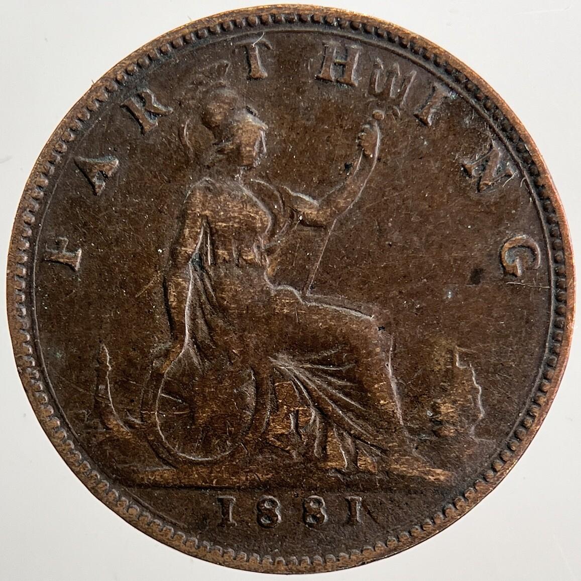 1881 Victoria Farthing Coin | Fine Collectable Grade | a5032