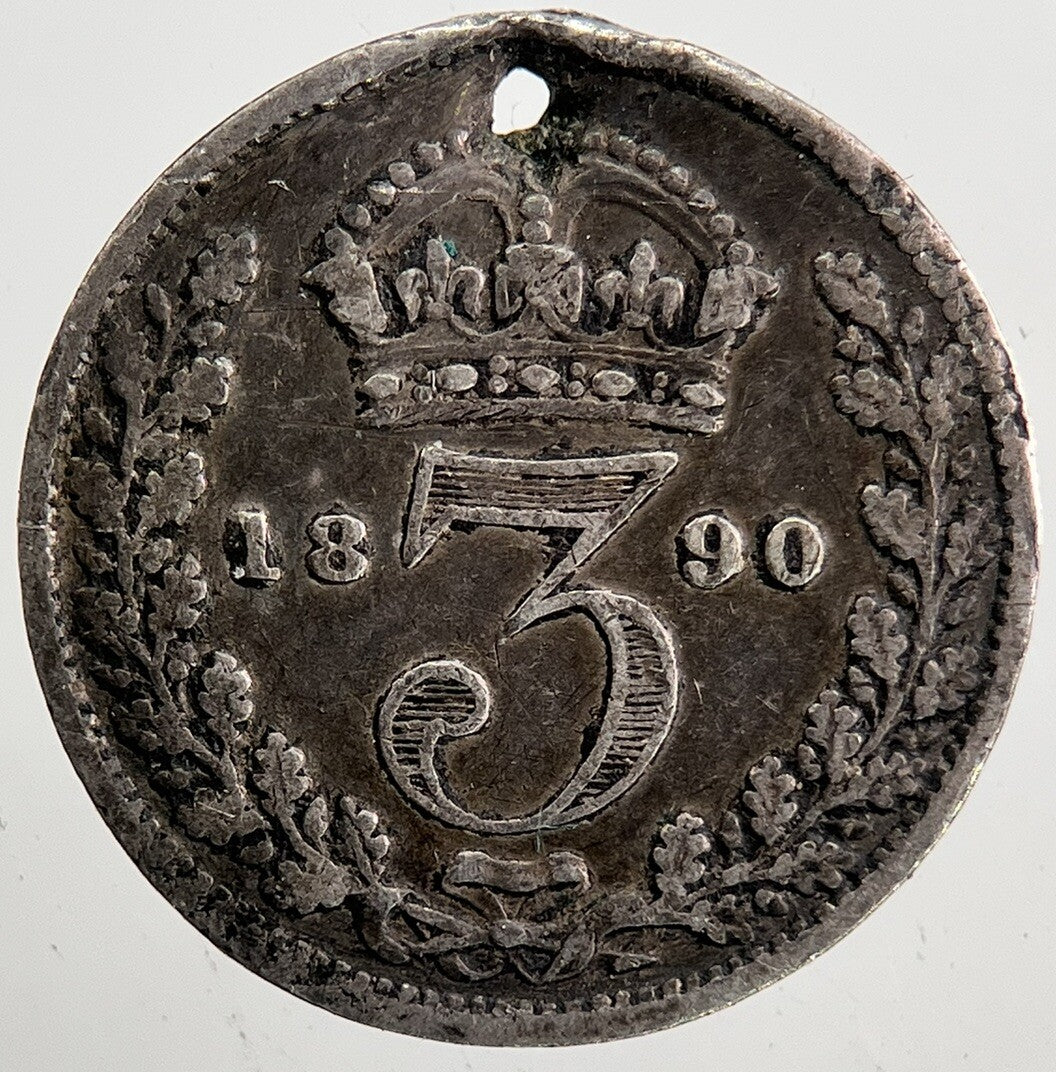 1890 Victoria Threepence Silver Coin | Collectable Grade | a5426