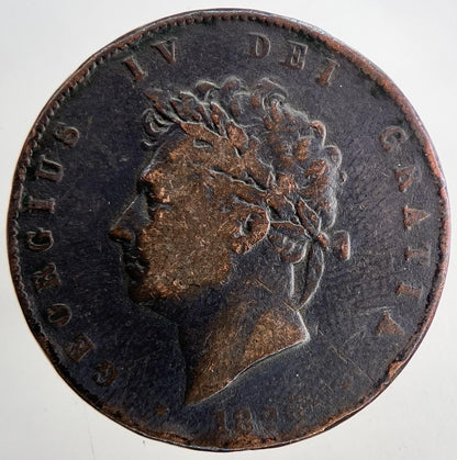 1826 George IV Half-Penny Coin | Fine Collectable Grade | a6782