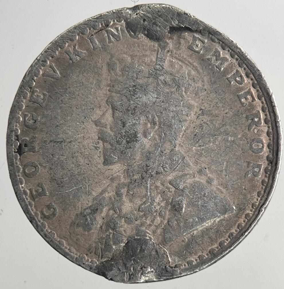 1915 India 2 Annas Silver Coin | Collectable Grade | a6828