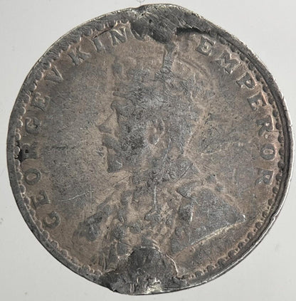 1915 India 2 Annas Silver Coin | Collectable Grade | a6828