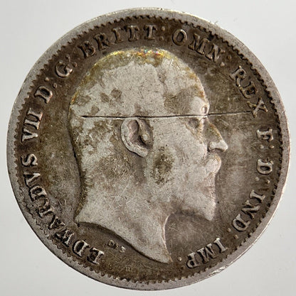 1902 Edward VII Threepence Silver Coin | Fine Collectable Grade | a8392