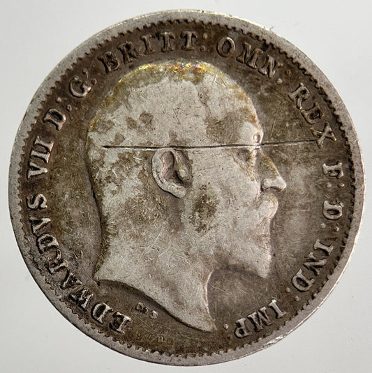 1902 Edward VII Threepence Silver Coin | Fine Collectable Grade | a8392