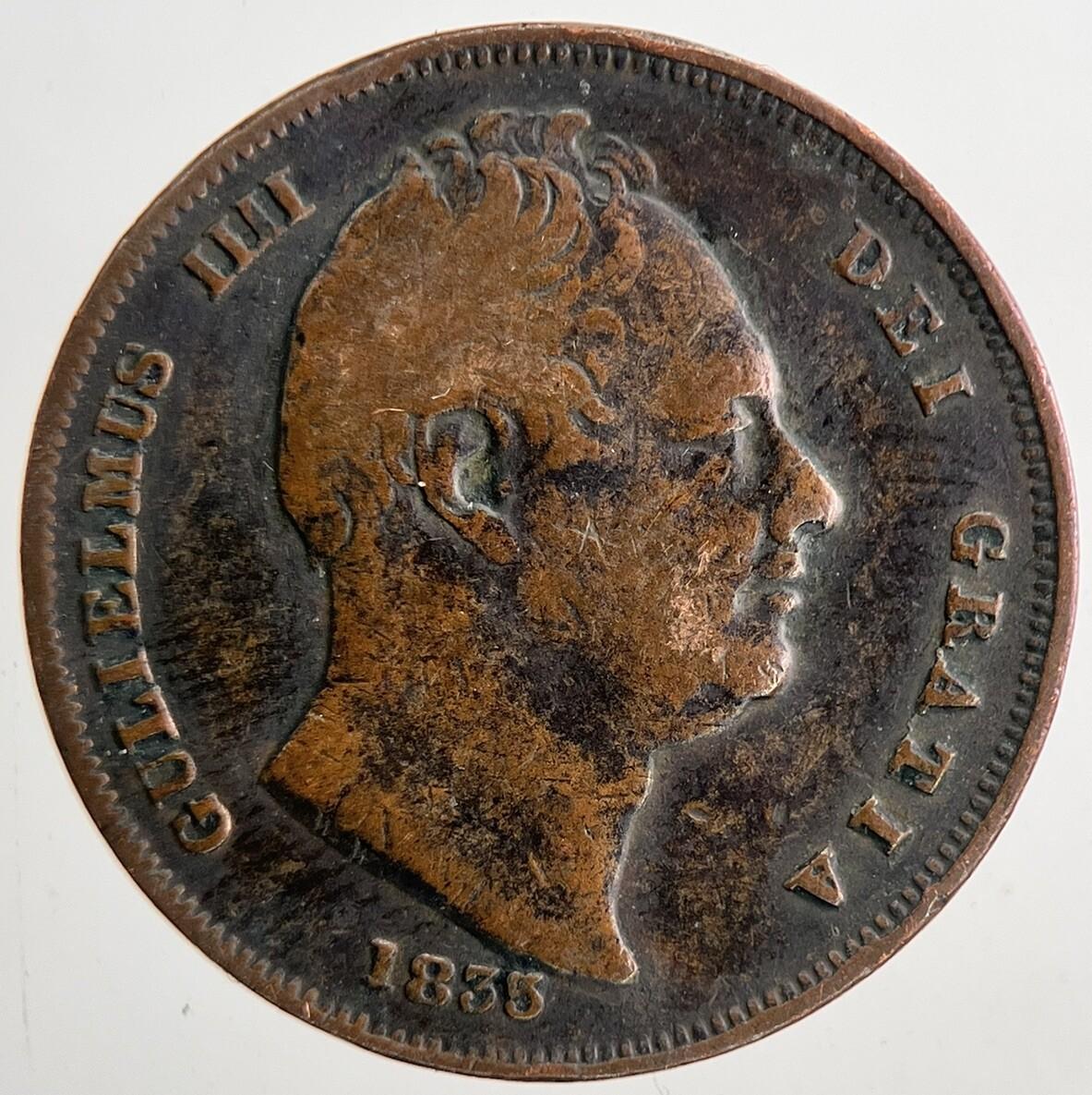 1835 William IV Farthing | Fine Collectable Grade | a6783