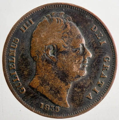 1835 William IV Farthing | Fine Collectable Grade | a6783